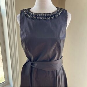 Roulette cocktail black embellished fir and flare dress Size 8
